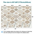 thumbnail image 3 of Peel and Stick Canvas Wallpaper Wall Mural Kilim bohemian seamless format for printed fabrics any other purposes Wall Art Self Adhesive and Removable 69in x 98in, 3 of 8
