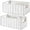 White, variant on Wicker Storage Basket, Set of 2 Hand-Woven Paper Rope Wicker Basket, Small Storage Baskets for Organizing Toilet Paper Basket, Foldable Large Cube Storage Organizer Bins for Shelves (Grey)