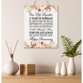 thumbnail image 2 of LifeSong Milestones 12x15 Floral 5th Anniversary Plaque Rope Sign 5 Year of Marriage (White), 2 of 2