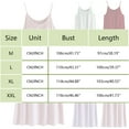 thumbnail image 3 of Summer Dresses for Women Loose Fit Women's Sleepwear Cotton Tank Tops Spaghetti Strap Loungewear Womens Nightgown Purple, 3 of 9