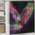 thumbnail image 6 of Orinice Colorful Bird Wings Bathroom Decor Set with Hooks, Luxurious Graphic Print Polyester Fabric Shower Curtain Set, Washable, 100% Polyester Fiber, Multi Size 36x72, 6 of 7