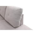 thumbnail image 6 of Starhome L Shaped Gray Couch with Storage Ottoman(Pillows Included) Microfiber, 6 of 8