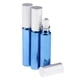 thumbnail image 2 of 3 frascos de perfume con rodillo para aceites esenciales, mini viales de vidrio. Azul real, 2 of 7