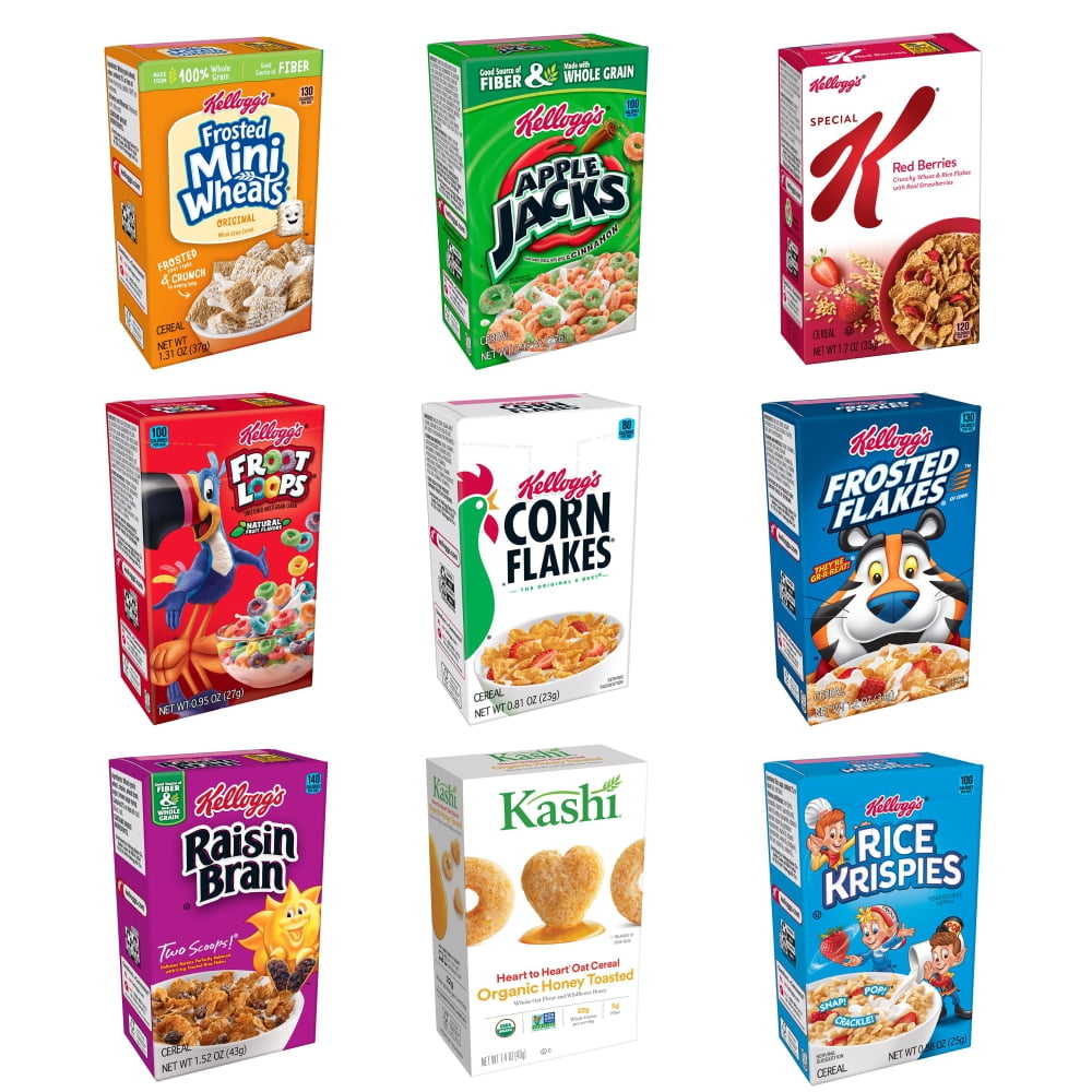 (Price/Case)Cereal Assorted Individual 1.02Oz