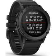Garmin Tactix Delta - Sapphire Edition - black DLC - sport watch with band - silicone - wrist size: 5 in - 8.27 in - display 1.4" - 32 GB - Wi-Fi, Bluetooth, ANT  - 2.43 oz