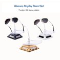 thumbnail image 3 of Longjian Display Stand Rotary Sunglasses Organizer Window Display Storage Shelf Rack Christmas Thanksgiving Gift Shopping Mall White, 3 of 6