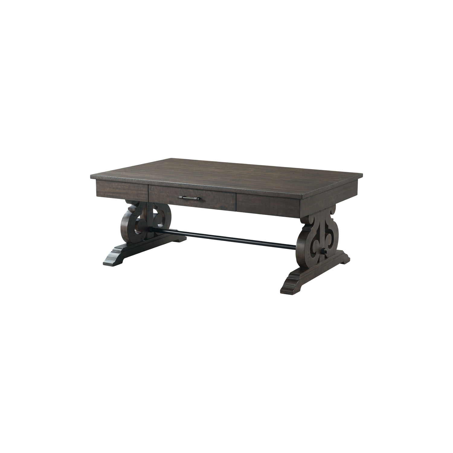 Picket House Furnishings Stanford 2pc Occasional Set, Coffee & End Table, Dark Ash