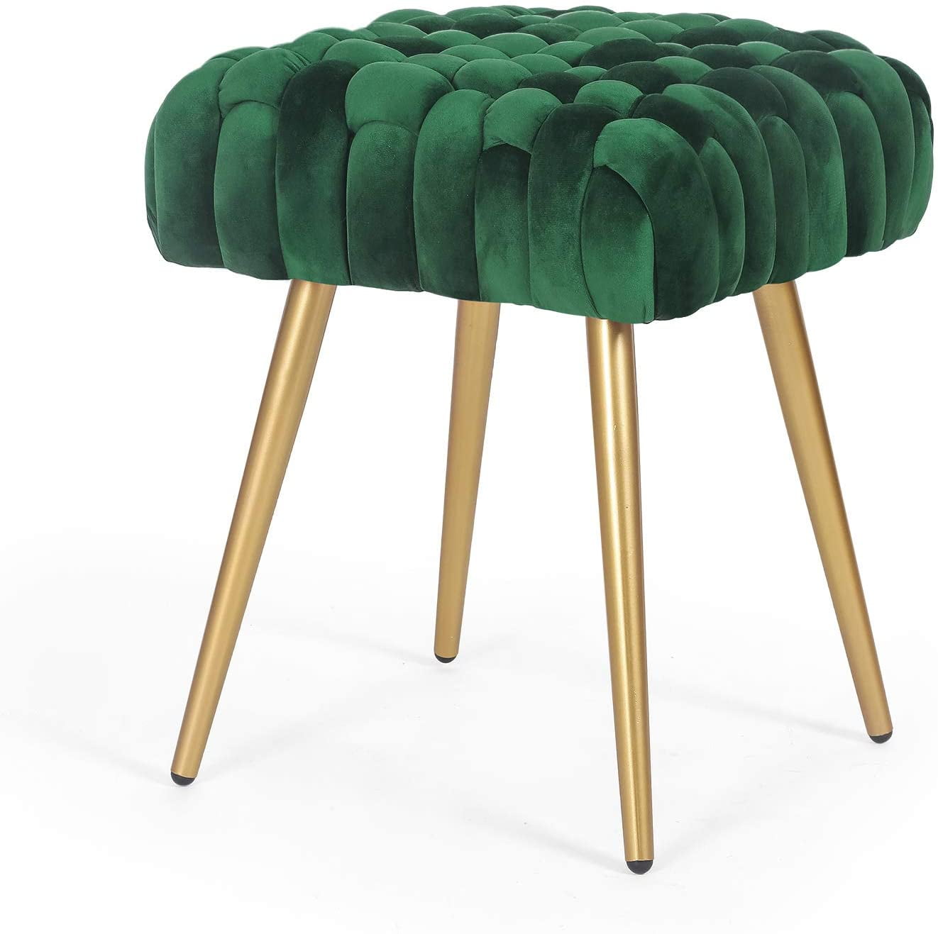 Homebeez Vanity Stool Upholstered Footrest Stool Modern Dressing Stool ...