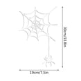 thumbnail image 2 of Clearance! Halloween Acrylic Mirror Sticker Self Adhesive Festive Bar Decoration Mirror Wall Sticker Silver, 2 of 6