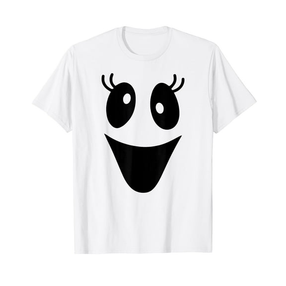 Cute Female Ghost Face Outfit for Halloween Costumes T-Shirt