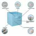 thumbnail image 3 of Caja de Almacenamiento Plegable Malubero 3pz Portátil azul, 3 of 3