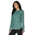 thumbnail image 3 of RBX Active Women's Super Soft Long Sleeve Yoga Tunic Top, 3 of 5