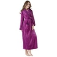 thumbnail image 2 of Richie House Women's Plush Soft Warm Fleece Bathrobe RH1591, 2 of 2
