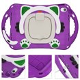thumbnail image 5 of Mantto Kids Case for iPad 10th Generation 10.9 inch 2022, 360 Rotatable Ring Stand Heavy Duty Rugged Handle with Shoulder Strap-Pencil Holder Case Shockproof Silicone Kids Friendly Cover, Purple, 5 of 9