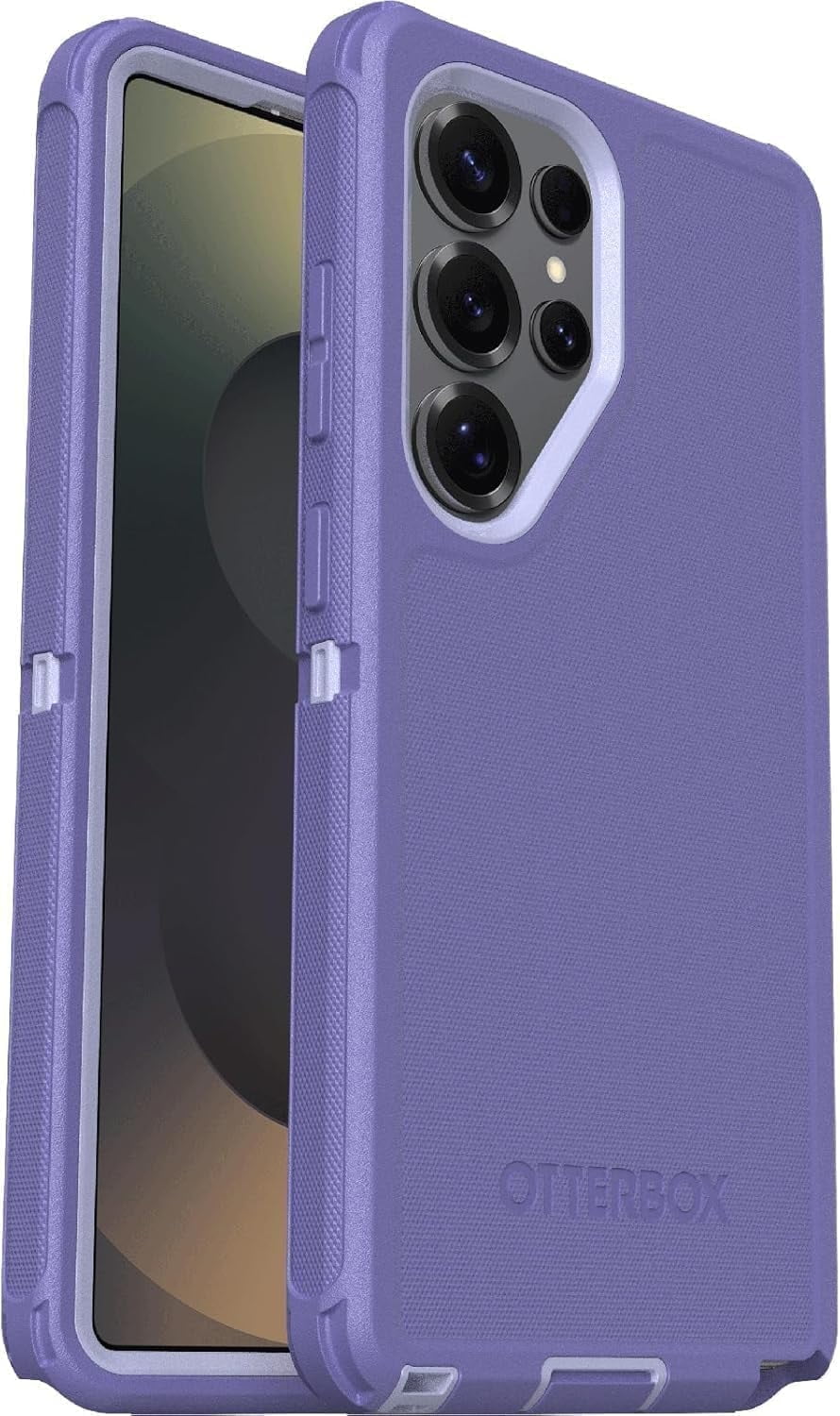 OtterBox Galaxy S25 Ultra (Only) Defender Series Pro Case - Mountain Majesty (Purple) - Holster Clip Included - Rugged & Durable - with Port Protection - Wireless charging compatible - Non-Retail