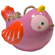 Mini Pink Bird Hanging Planter For Succulent Air Plants By Streamline Imagined