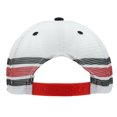thumbnail image 2 of Caterpillar Red & Black Striped White Mesh Back Snapback Flat Bill Hat/Cap, 2 of 2