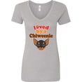 thumbnail image 3 of Inktastic Chiweenie Dog Women's V-Neck T-Shirt, 3 of 5