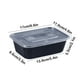 thumbnail image 3 of Campana Para Cocina Food Grade Disposable Lunch Box Thickened Packing Box Plastic Rectangular Takeaway Tableware Transparent Lunch Box With Lid, 3 of 7