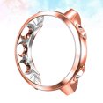 thumbnail image 4 of Electroplated Watch Shell Watch Case Protective Watch Cover Frame Compatible for Garmin Forerunner 245 Music Smartwatch (Rose Gold), 4 of 5