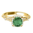 thumbnail image 2 of Aonejewelry 1.15 Ct. Ttw Diamond and Emerald Ring In 14k Yellow Gold, 2 of 4