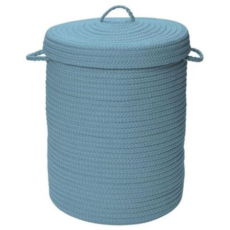 Simply Home Solid Fed Blue 16x16x24 hamper w/ lid - Federal Blue - 16 x 16 x 24 in.