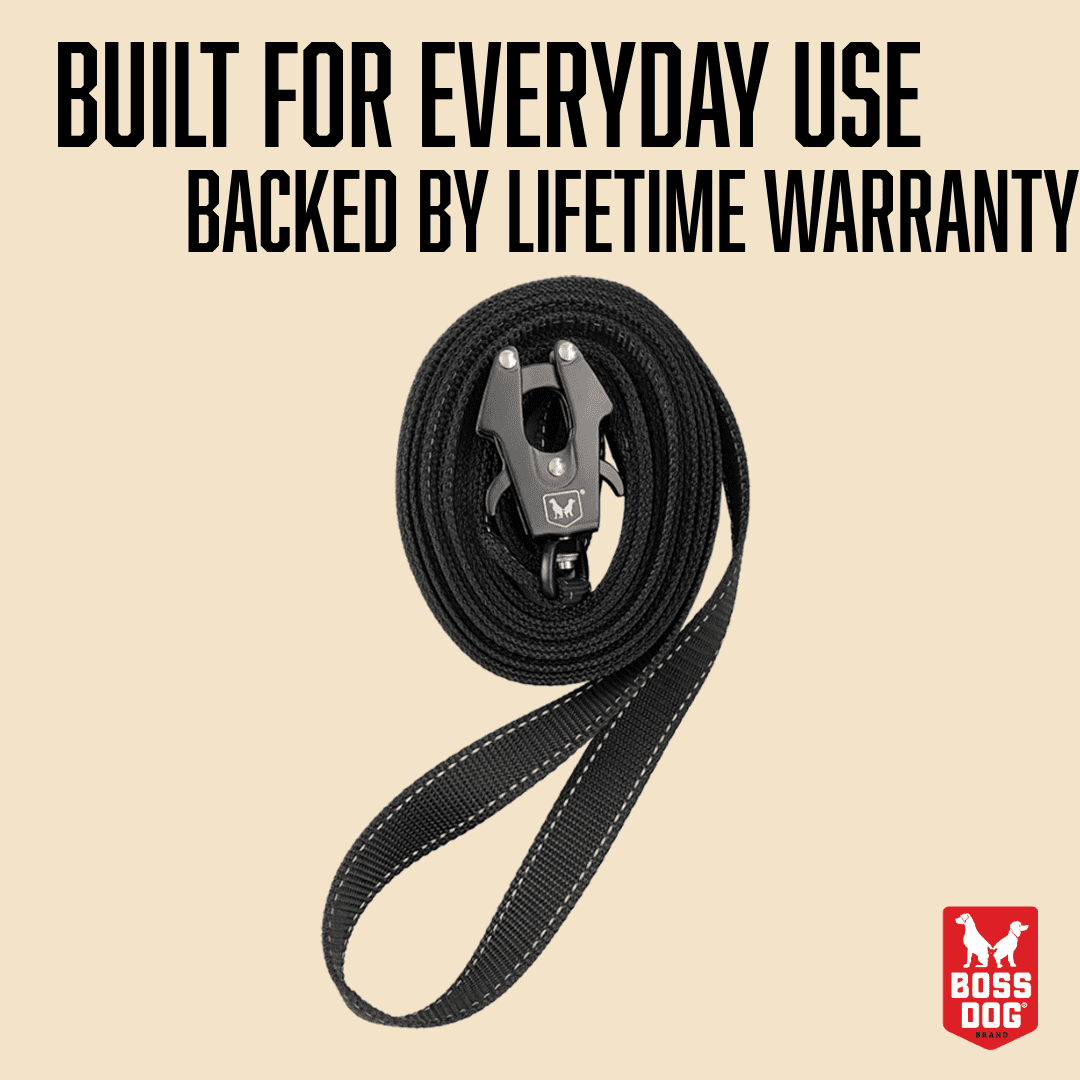 Boss Dog ProSeries™ Heavy Duty Dog Training Leash, Black, 20ft