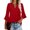A1-Wine, variant on Zhensanguo Women's Ruffle 3/4 Sleeve Summer Tops V Neck Tunic Tops Fashion Casual Blouses Dressy Shirts Green L