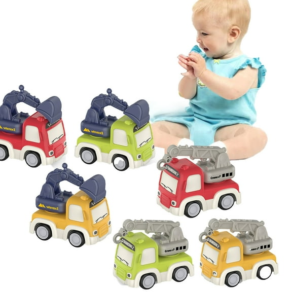 Godderr Kids Toddler Engineering Car Excavator for Baby Toddler Construction Toys Car Boys Girls Inertia Mini Toys Car