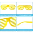 thumbnail image 7 of Adult Children Sunglasses Portable Retro Fancy Glasses Props Club Disco Decoration Eyewear Accessory Party Performance Yellow, 7 of 7
