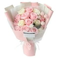 thumbnail image 1 of jifeng Artificial Flowers Box Set Rose Flower Gift Centerpieces Arrangements in Box for light pink, 1 of 8