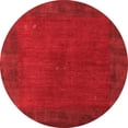 thumbnail image 1 of Ahgly Company Indoor Round Abstract Red Contemporary Area Rugs, 7' Round, 1 of 4