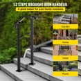 thumbnail image 3 of VEVOR Handrail Arch #1 Fits 1 Step Matte Black, 3 of 10