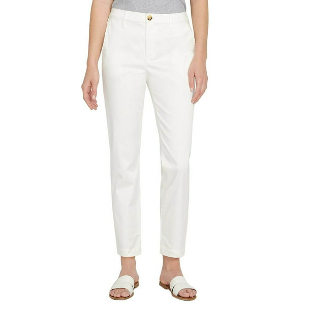 Nautica - Nautica Ladies' Tencel Stretch Ankle Trouser Pants, White 8/ ...