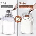 thumbnail image 3 of 1 Gallon Wide Mouth Mason Jars 2  128 Oz Glass With Lids Flour Sugar Storage Containers Large For Pickles Fermented Food Sourdough Starter, 3 of 8