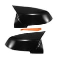 thumbnail image 1 of 1 par de tapas de cubierta de espejo retrovisor para automóvil, reemplazo negro brillante para BMW X1 328i 125i, 1 of 6