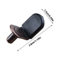thumbnail image 2 of 5Mm Shelf Pegs For Cabinets, Metal Shelf Supports With Black Rubber Pads, L-Shaped Heavy Duty Shelving Pins For Bookshelves, Kitchen Closets, Wardrobes, Display Cases, 2 of 5