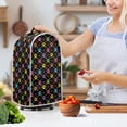 thumbnail image 3 of HELLHERO Colorful Footprints Reusable Dust Cover for Home Kitchen Indoor Hand Strap, 3 of 6