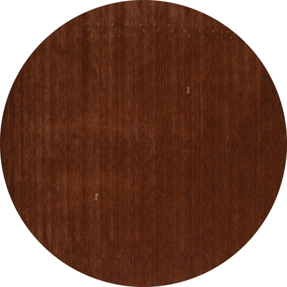 Ahgly Company Indoor Round Abstract Light Blue Contemporary Area Rugs, 6' Round