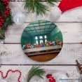 thumbnail image 4 of Leonardo da Vinci The Last Supper Ceramic Ornament, Famous Painting Christmas Decoration Souvenir, 4 of 5