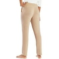 thumbnail image 3 of Natori Women's Ankle Length Soft Stretch Knit Lounge Pant (Heather Latte, L), 3 of 4