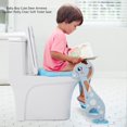 thumbnail image 3 of Silla para ir al baño para niños, linda escalera con apoyabrazos de ciervo, asiento para inodoro, escalera para inodoro, diseño a prueba de futuro, 3 of 5