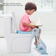 thumbnail image 3 of Bonita escalera con reposabrazos de ciervo para orinal, silla para bebé, niño y niño pequeño, asiento de inodoro suave de entrenamiento, color azul, 3 of 12
