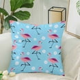 thumbnail image 2 of MKHERT Flamingo Throw Pillowcase Pillow Cover Cushion Couver 18x18 inch, 2 of 2