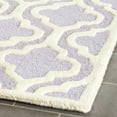 thumbnail image 3 of SAFAVIEH Cambridge Kirsten Geometric Wool Runner Rug, Lavender/Ivory, 2'6" x 12', 3 of 7