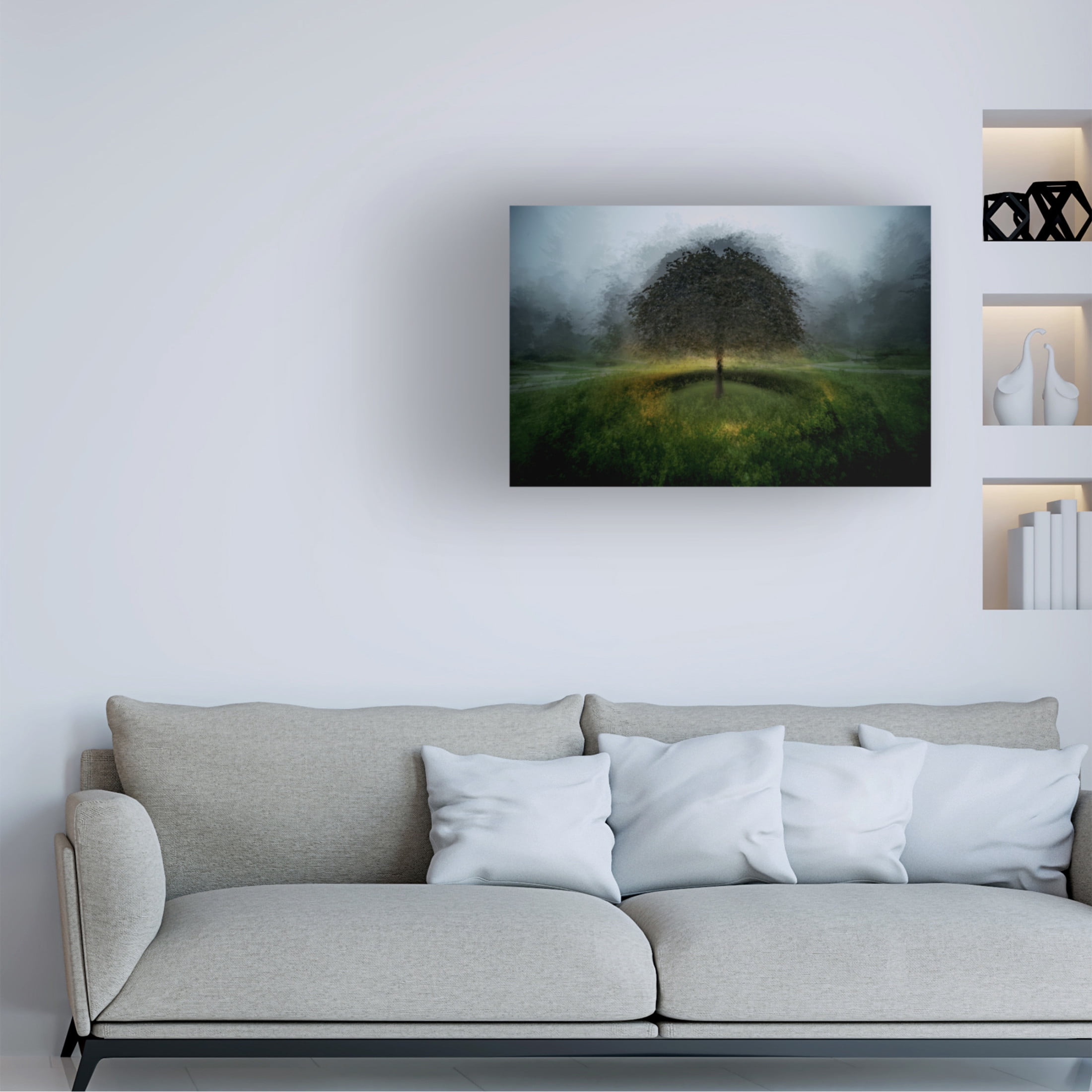 Canvas Wall Art - Katarina Holmstrom 'Eden Place' Wall Art for Living Room, Bedroom, or Office Décor by Trademark Fine Art - 19 x 12 Inches