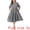Black, variant on DARING DIVA Women's Plus Gingham Plaid Round Neck Dress 1X Red