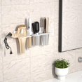 thumbnail image 5 of NIUBEE Hair Tool Organizer Acrylic Hair Dryer Holder Wall Mount, White Acrylic Hot Tool Holder with 2Cups, Hair Styling Accessories Storage Organizer for Blow Dryer, Curling Wand, Hair Straighteners, 5 of 7
