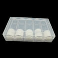 thumbnail image 4 of FRCOLOR Boîte Ronde pour Pièces 6 Pcs Étuis Ronds Transparents en Plastique Rangement pour Pièces Tube Protecteur avec Boîte de Rangement (5 Tubes + 1 Boîte de Rangement),7.68"X4.65"X1.57 Pouces, 4 of 5