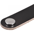 thumbnail image 3 of 6 manijas de cuero para muebles, tiradores de cajones de cuero de 5,5 pulgadas, perilla de cajón de estilo moderno, manija de cuero para cajones de tocador (negro), 3 of 5